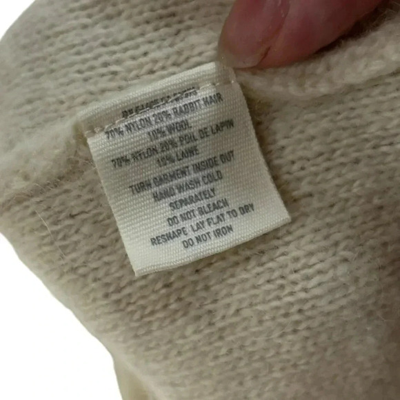 Aerie SOFT Off White Wool Rabbit Blend Sweater - Picture 4 of 4